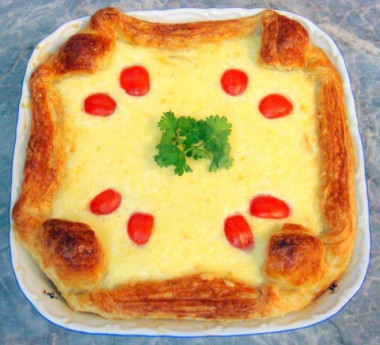 Яблочно-луковый пирог