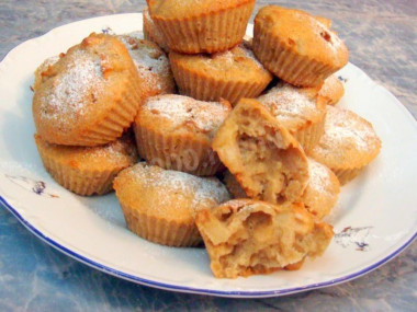 Кексы с яблоками