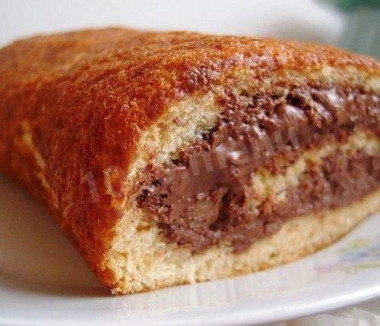 Рулет со сгущенкой Пятиминутка