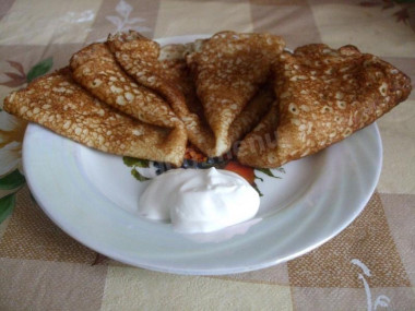 Пористые блины дырчатые