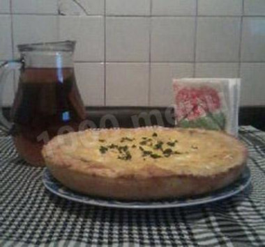 Пирог с картофелем и грибами дрожжевой