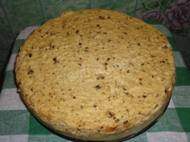 Творожная запеканка с черносливом и яблоками