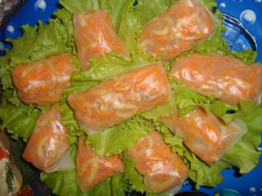 Закуска корейская из рисовой бумаги