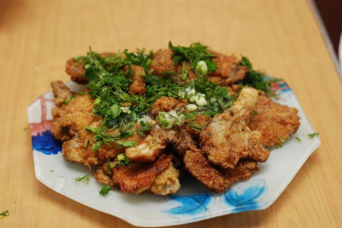 Вешенки в сухарях