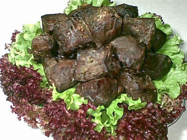 Шашлык из сердца на углях