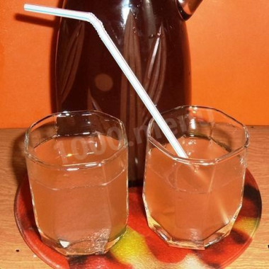 Компот из каркаде и ревеня
