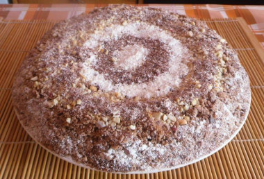 Фруктовый торт с киви и бананом без выпечки