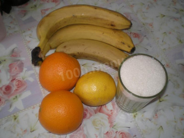 Рецепт - Джем из бананов, апельсинов и лимонов - Шаг 1 - Это необходимые продукты для джема.