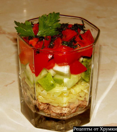 салат с тунцом 