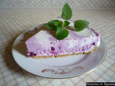 Творожно-черничный чизкейк