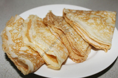 блины на кефире