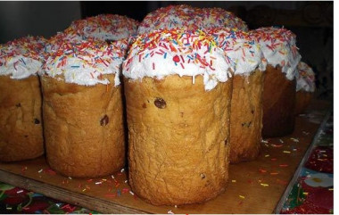 кулич со сгущёнкой