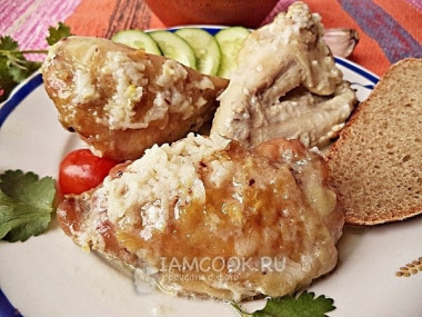 Шкмерули, или курица в молочно-чесночном соусе