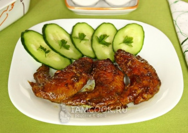 Куриные крылышки в соево-чесночном маринаде