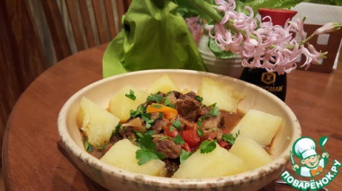 Говядина в горшочке по-арабски