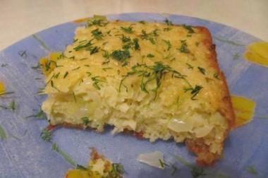 Невероятно быстрый капустный пирог