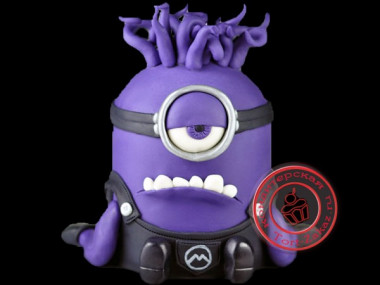 Идея для декорирования тортов: как сделать фигурку фиолетового миньона