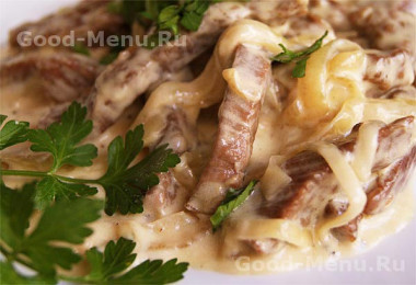 Бефстроганов из говядины