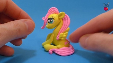 Флаттершай- литлл-пони из полимерки (мастики). Мастер-класс.