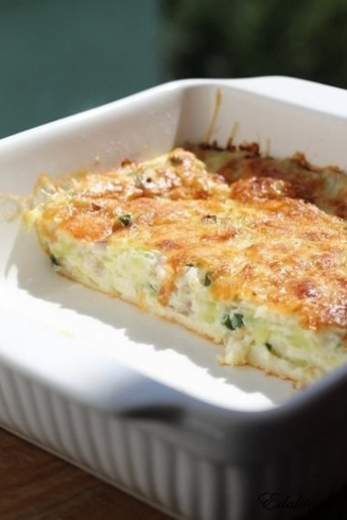 Запеканка из молодых кабачков.