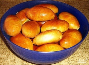 Пирожки на кефире в духовке без дрожжей