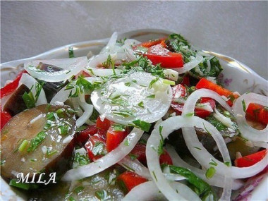 Быстрый рецепт маринованных баклажанов 