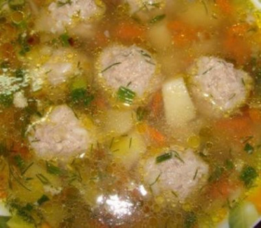 Суп с фр кадельками