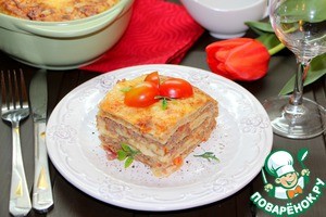 Блинная лазанья