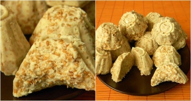 Кунжутное бурфи — это традиционная индийская сладость