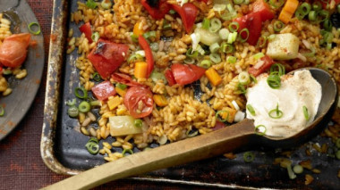 Gemüse-Reis-Pfanne