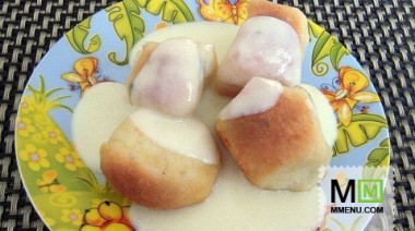 Дукатовые булочки с ванильным кремом 