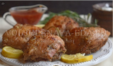 Курица в лимонном маринаде