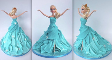 Хорошая идея для торта маленьким принцессам!