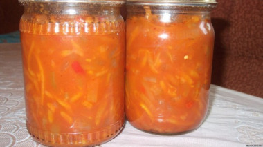 Лечо из болгарского перца с морковкой на зиму.