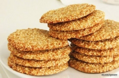 кунжутное печенье, которое я пробовала