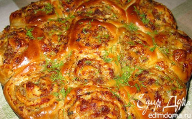 МЯСНОЙ ПИРОГ РОЗОЧКА