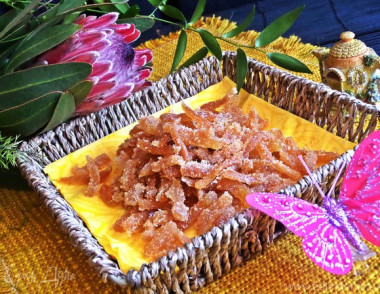 Цукаты из имбиря