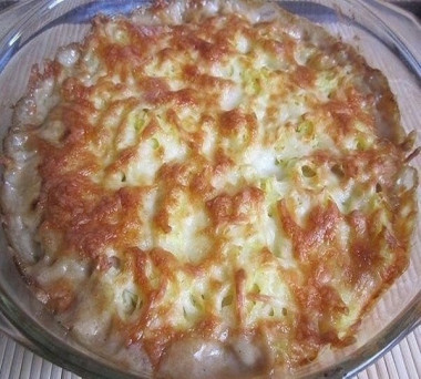 ЗАПЕКАНКА ИЗ КАБАЧКОВ С ПЛАВЛЕННЫМ СЫРОМ