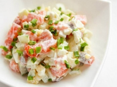 С  сёмгой,огурцом и картошкой