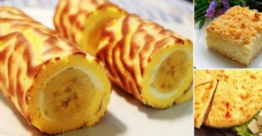 творожный рулет с бананом