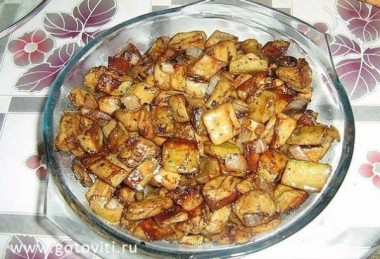 жареные баклажаны "под грибы"