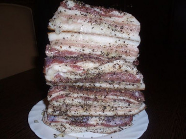 Сухая засолка сала