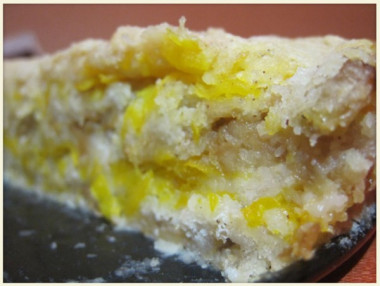 Пирог с яблоками и тыквой из сухого теста