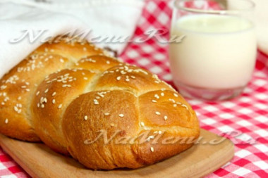 Домашний хлеб «Плетенка» на сыворотке