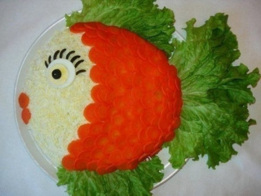 Салат "Золотая рыбка"