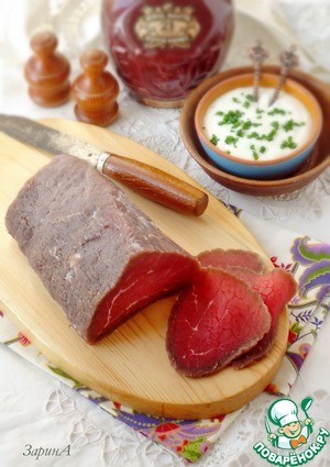 Говядина, маринованная в водке