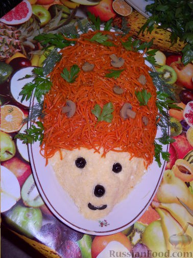 Салат "Ежик"