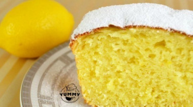 Творожный кекс с лимоном