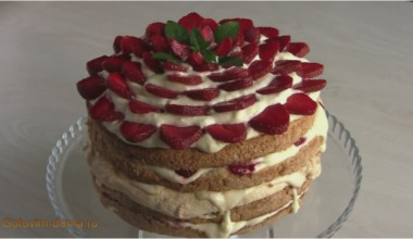 Торт "Клубника со сливками"