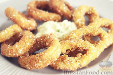 Кальмары в кляре